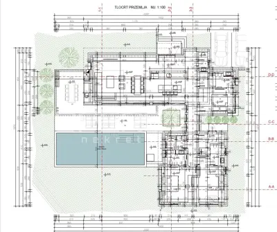 Buje area - Ground-floor house under construction with a pool - 7