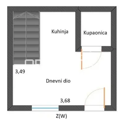 Stan 24 m², Maksimir - dvoetažni u dvorištu - 7