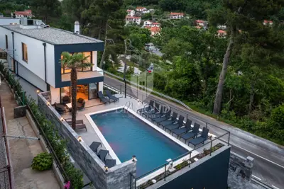 Mošćenička Draga, moderna Villa blizu plaže, pogled more - 2