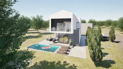 Building plot 462 m², Žminj - permit and project - 3