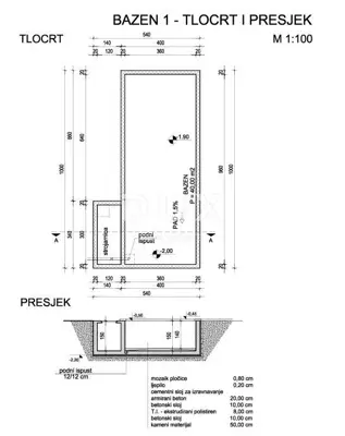 Semi-detached house 158 m², Krk - heated pool and sauna - 25