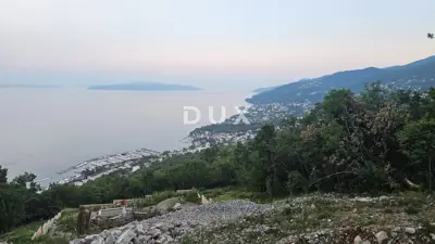 Building plot, Veprinac - panoramic views of Kvarner - 3