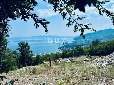 Building plot, Veprinac - panoramic views of Kvarner - 2