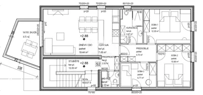 Apartment 85.8 m², Strožanac - 3 bedrooms and roof terrace - 21