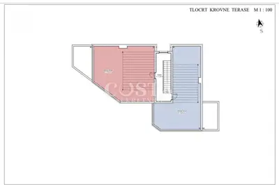Penthouse 67 m², Petrčane - pogled na more i krovna terasa - 24