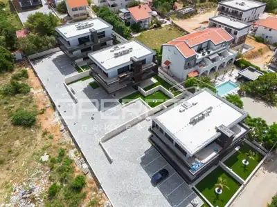 Novogradnja u Staroj Novalji - 2sb s velikom terasom i otvorenim pogledom na mor - 17