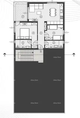 Stan 72 m², Fažana - 2 sobe, terasa i bazen - 8