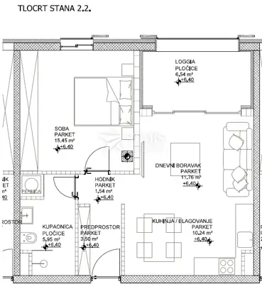 Apartment for sale in Cres, 72,4 m² - 2