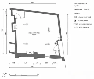 Poslovni prostor. novi 48 m². Vodnikova. Varaždin. Prodaja.