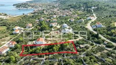 Bauland 1.446 m², Lumbarda auf Korčula, ruhige Lage