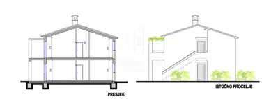 Građevinsko zemljište 1.850 m², Poreč - projekt kuće - 4