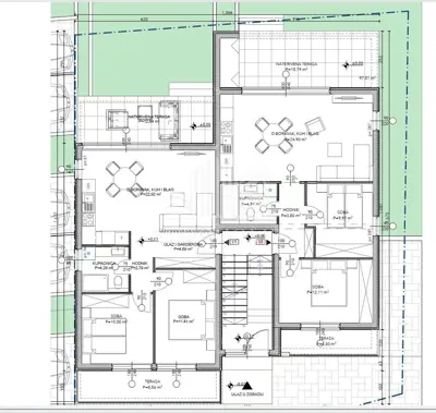 Građevinsko zemljište, Okrug Gornji - projekt vile s 5 jedinica - 6