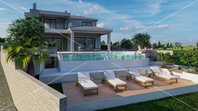 Villa 298 m², Debeljak bei Sukošan, Meerblick - 2