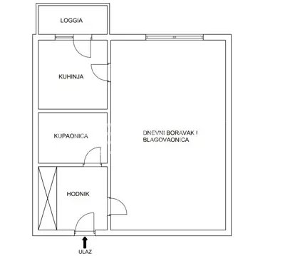 Wohnung 24 m², Knežija, ruhige Lage in der Nähe von Einrichtungen - 6