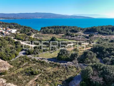 Zemljište, Otok Krk - Krk, otvoren pogled na more