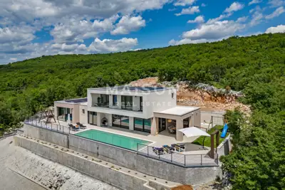 Villa, Kostrena Sveta Lucija, luxuriöse Oase mit Pool und Wellnessbereich - 3