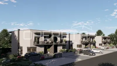 Luxury two-storey houses with private gardens and two parking spaces