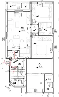 Wohnung 60 m², Medulin, 500 m vom Strand und Terrasse - 3