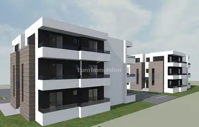 Novalja - apartman s terasama i vrtom, novogradnja