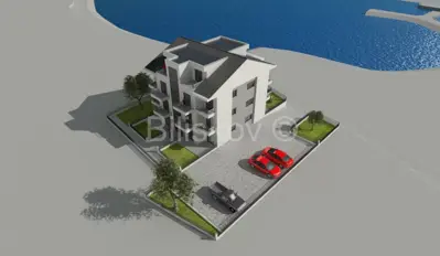 Wohnung 115 m², Tkon - zweigeschossig direkt am Strand und mit Meerblick