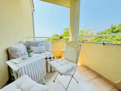 Apartman u Novalji, pogled na more i terasa - 14