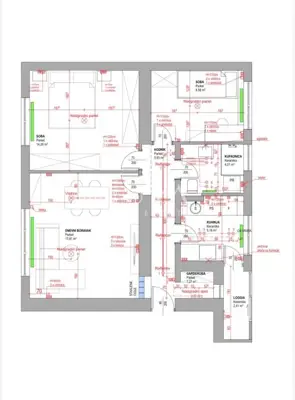 Wohnung 60 m², Donji grad - 2 Schlafzimmer, Loggia - 8