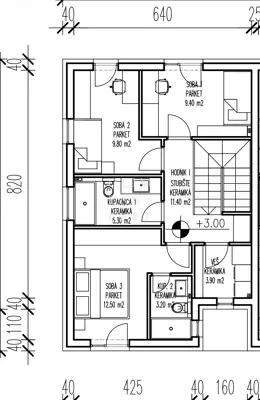 Centar, Maisonettewohnung in modernem Komplex, 118 m² - 13