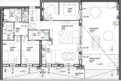 Apartment 98 m², Čakovec Globetka, terrace and garden - 6