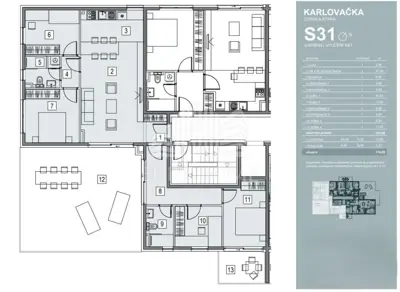 Stan 119,80 m², Blato, Novi Zagreb - Zapad, svijetao i prostran - 8