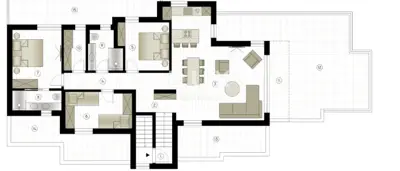 Penthouse 125 m², Murter - 4 terraces and 2 parking spaces - 12