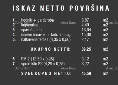 Stan u Štinjanu, Pula - 1. kat, terasa i spremište - 16