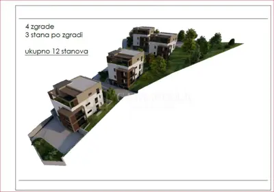 Građevinsko zemljište 3.648 m², Perjavica - pogled na grad