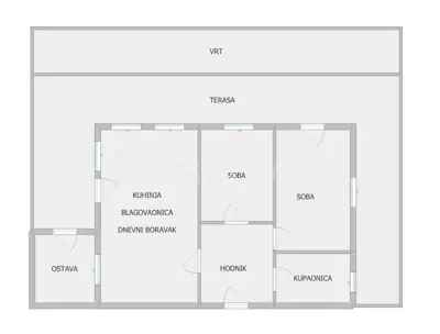 Stan 55 m², Perjavica, vrt i vanjsko parkirno mjesto - 10