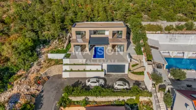 Villa in Crikvenica, panoramic view of Kvarner - 6