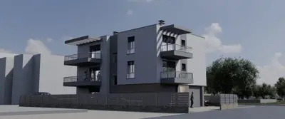 Apartment 53.57 m², Škatari, 2 bedrooms and balcony