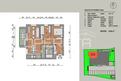 Stan 63 m², Dugo Selo - Centar, novogradnja i lift - 2