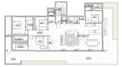 Penthouse 302 m², Opatija - Centar, Pool und Dachterrasse - 8