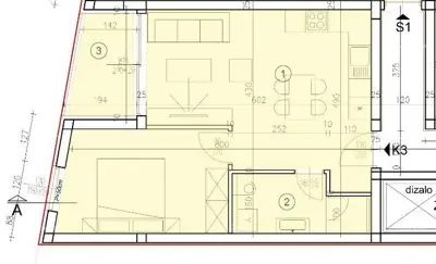 Wohnung 44,9 m², Medulin - 1 Schlafzimmer, Terrasse - 2