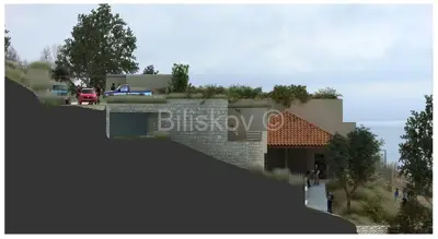 Land 4,732 m², Podstrana - open sea and Split view - 2
