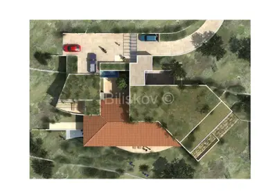 Land 4,732 m², Podstrana - open sea and Split view - 3