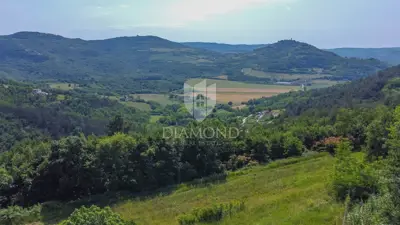 Building plot 1,800 m², Motovun - permit for a villa with a pool - 2