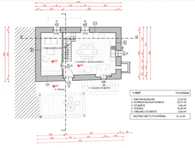 Stone house for renovation with sea view on Krk - 18