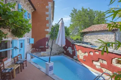 Steinhaus 101 m², Svetvinčenat, Pool und Terrasse - 4