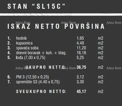 Wohnung, Štinjan, Pula - 1. Stock, Loggia und Abstellraum - 13