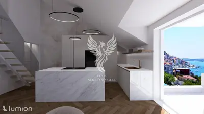 Apartment 151 m², Crnica, first row to the sea and view of the old town - 18