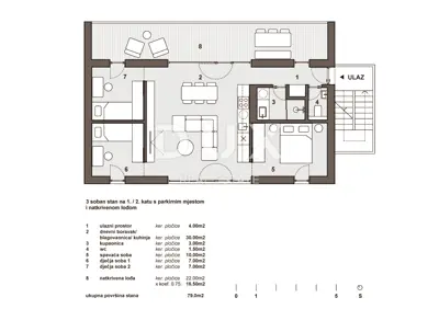 Apartment 79 m², Savudrija - open sea view - 9