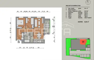 Stan 63 m², Dugo Selo - Centar, 2 spavaće sobe i lift - 8