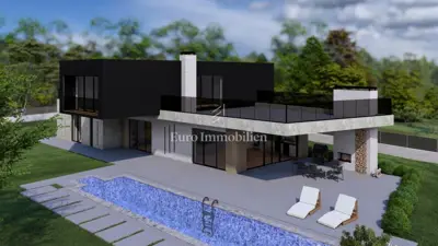 Land 4,060 m², Štokovci - villa project with pool - 5