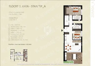 Apartment 95 m², Novigrad - covered terrace and summer kitchen - 13