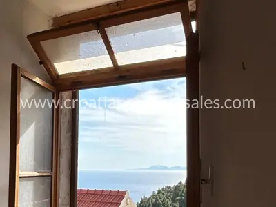 Dvojna kamena kuća, Otok Hvar, pogled na more i vrt